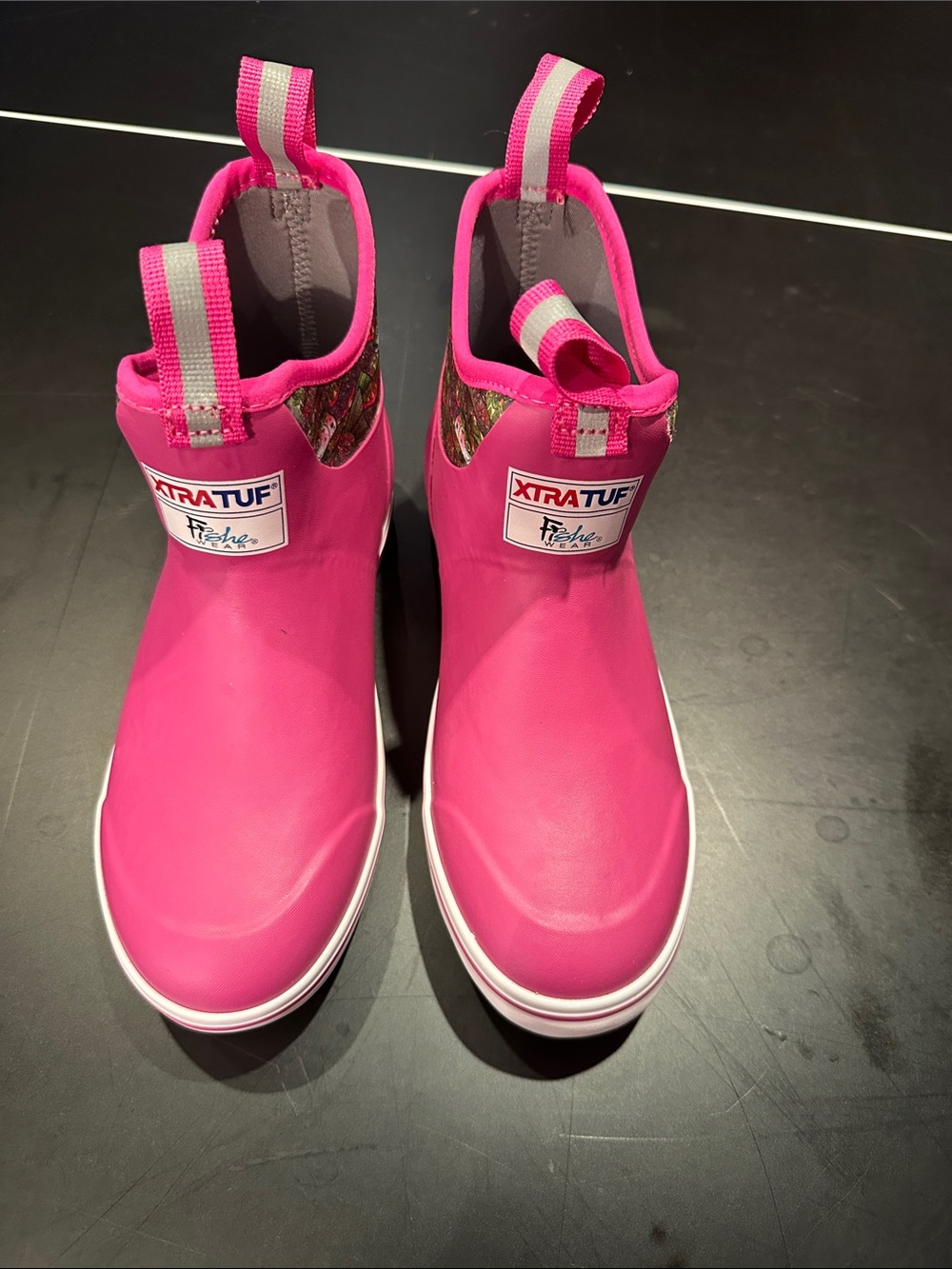 XTRATUF Women's Pink Waterproof Ankle Rain Boots